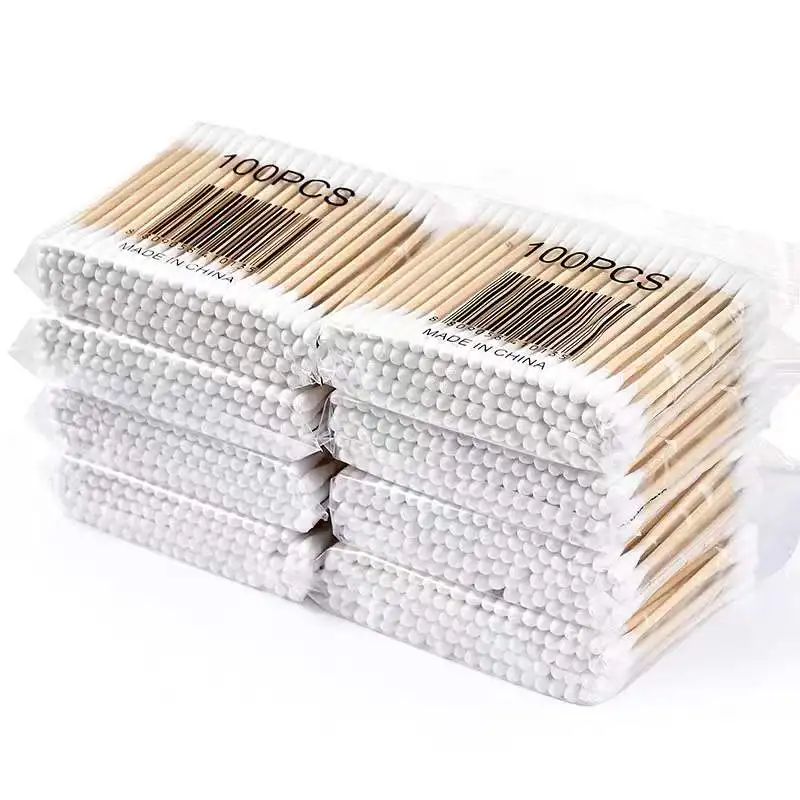 Baby Products Wholesale - Wholesale 100/300/500/1000pcs double-ended cotton swabs, clean