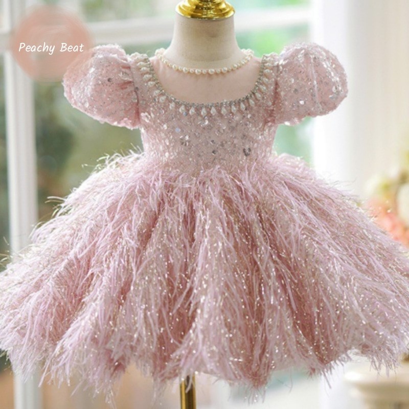 Baby Products Manufacturers - Fashion Baby Girl Princess Sequins Feather