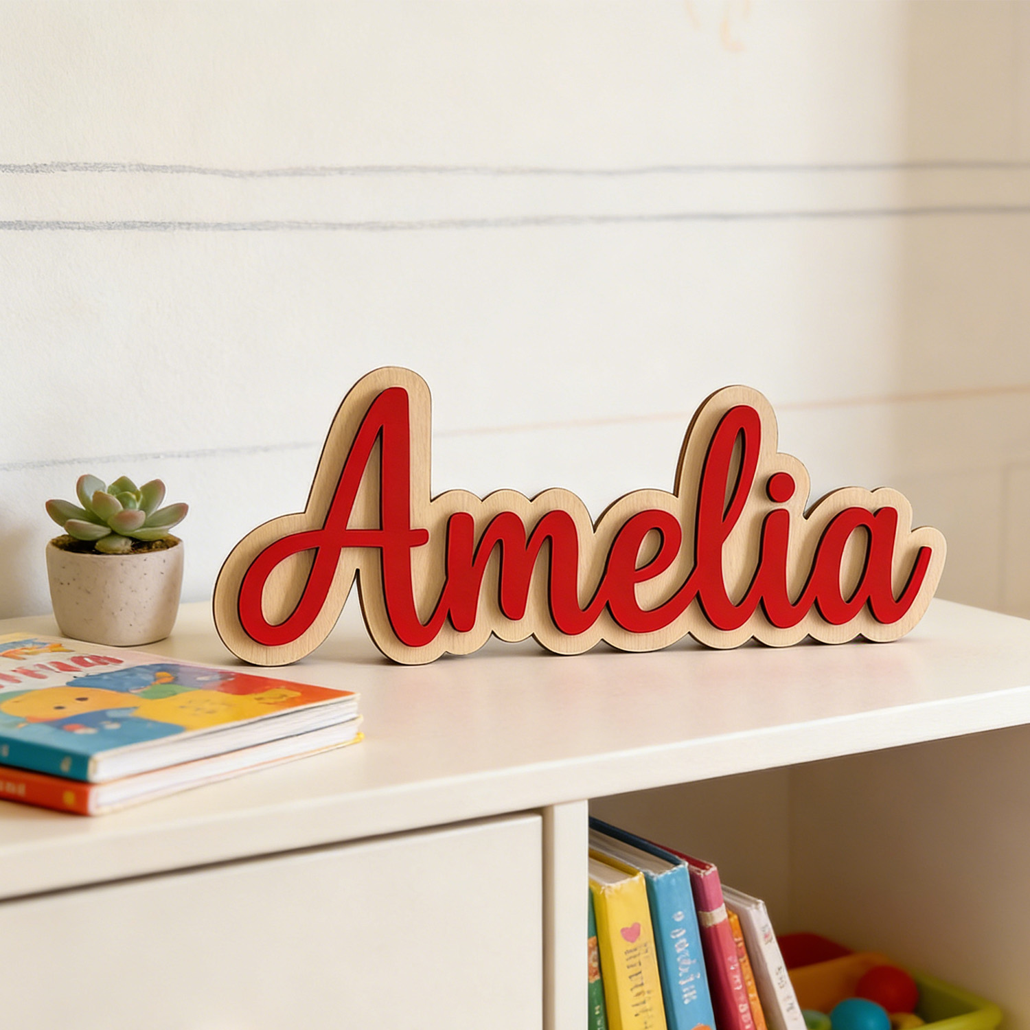 1pc Customized Double-layer Wo - Baby Products Decoration review and price