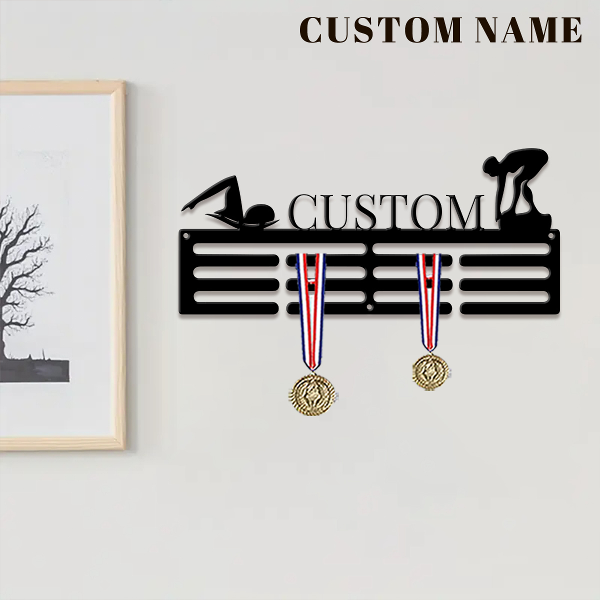 1pc Custom Swimming Metal Meda - Baby Products Decoration review and price