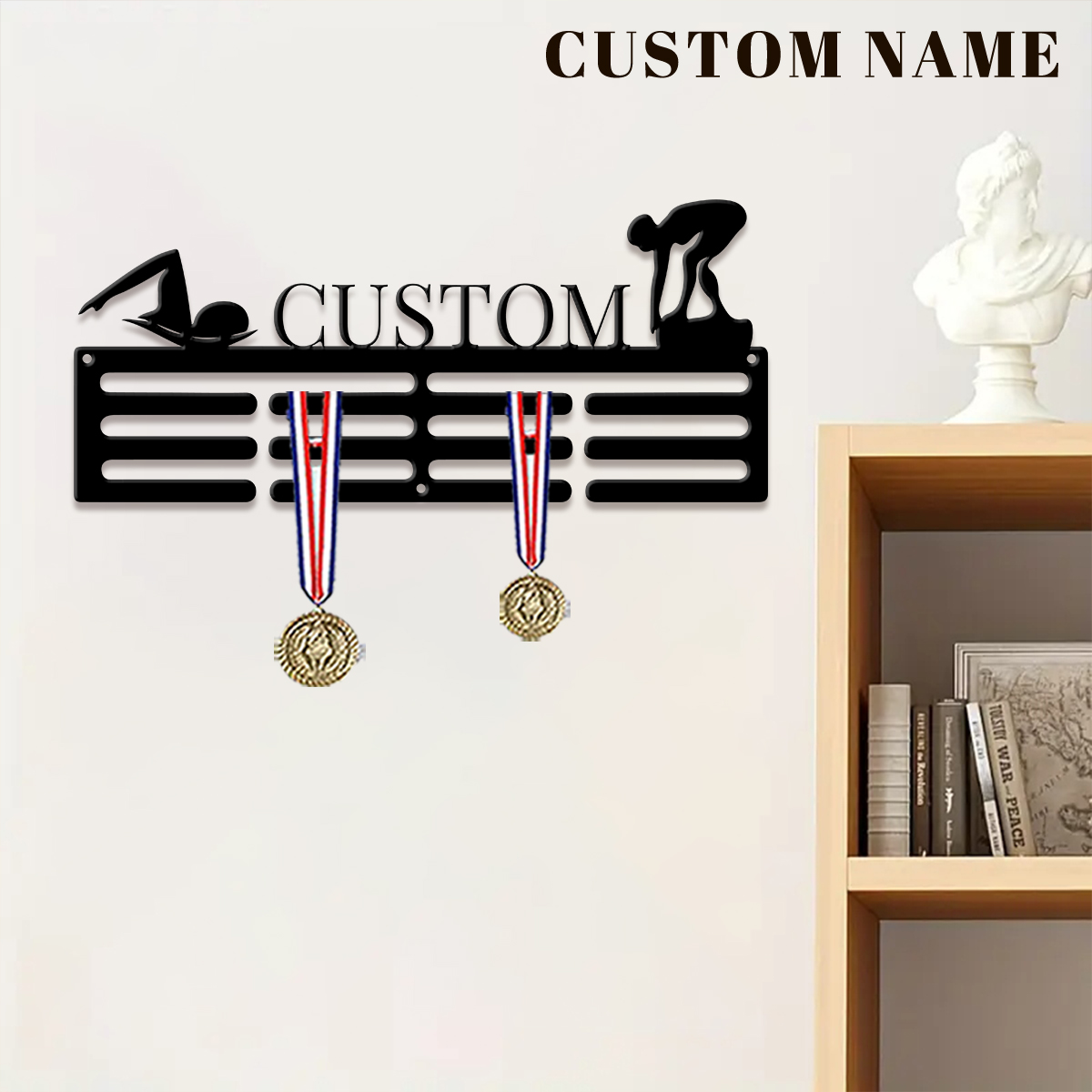 1pc Custom Swimming Metal Meda - Baby Products Decoration review and price